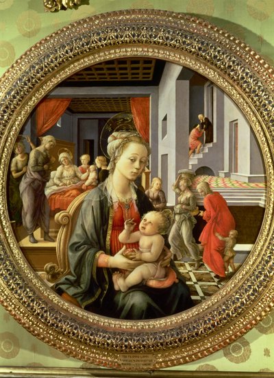 Madonna and Child with Scenes from the Life of the Virgin by Fra Filippo Lippi